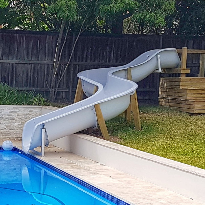 DIY AquaSlide™ - Modular Pool Water Slide (Curve Right Section)