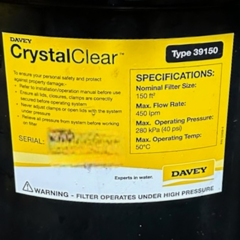 Davey - Cartridge Filter Element (CrystalClear 150)