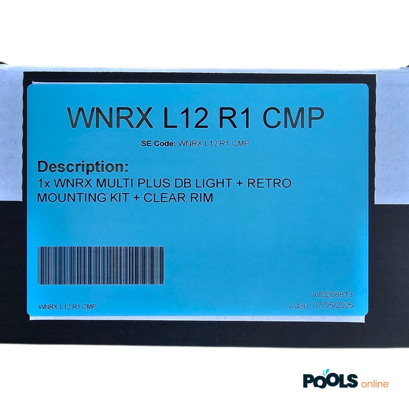 Spa Electric - WNRX / WN9RX LED Pool Light - Multi Plus Full Colour / Clear Rim  (WNRX L12 R1 CMP)