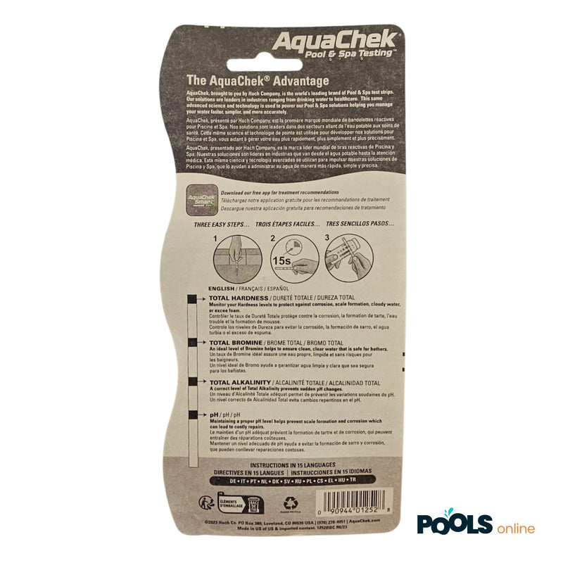 AquaChek - Test Strips 4 in 1 for Pool & Spa (Bromine)