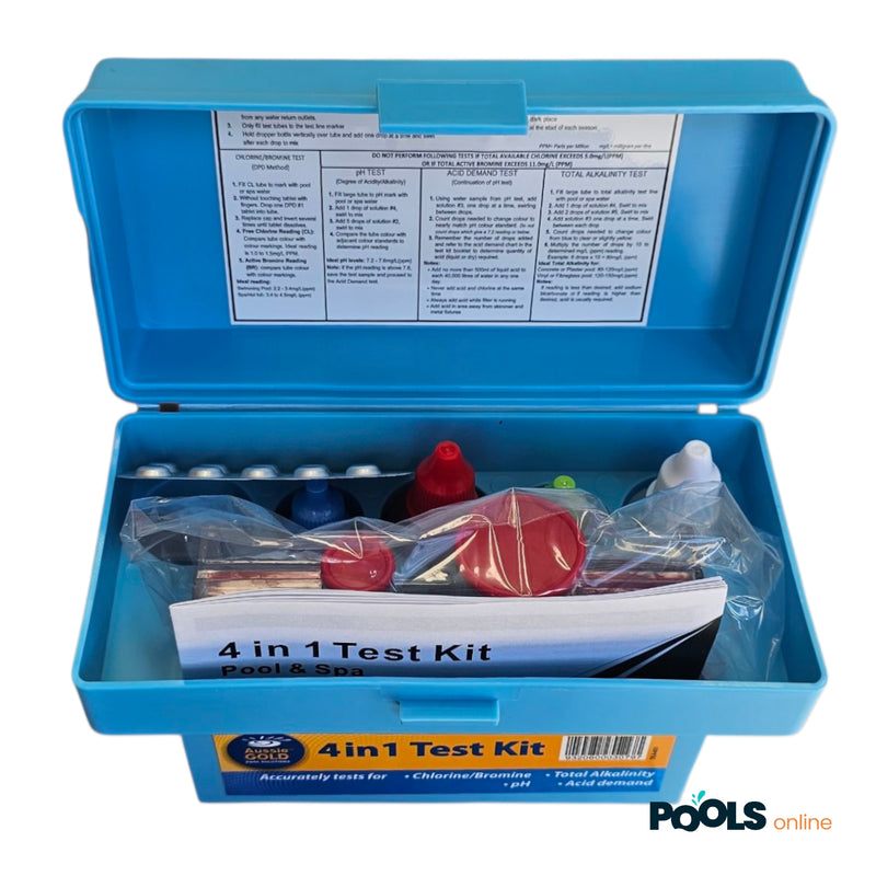 4 in 1 Test Kit - for Pools and Spas