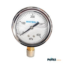 WaterCo - Pressure Gauge 400kPa Oil Filled Lower Mount Stainless Steel (621632)