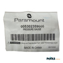 Paramount - Pressure Gauge, for In-Floor Valve Dome  (217-05)