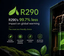 VProX R290 natural refrigerant, 99.7% less global warming impact