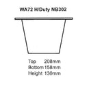 clark wa72 heavy duty skimmer basket nb302 size drawing