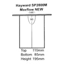 hayward max flo pump basket spx2800m size drawing