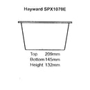 hayward sp1070 skimmer basket spx1070e size drawing