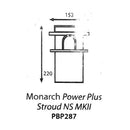 monarch powerplus stroud ns mkii pump basket pbp287 size drawing