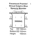 paramount premier stroud dolphin pump basket pbp956 size drawing
