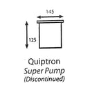 quiptron super pump basket size drawing