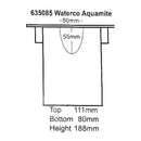 waterco aquamite pump basket 635085 size drawing