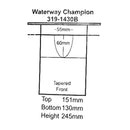 waterway champion pump basket 319 1430b size drawing