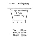 zodiac skimmer basket 2004 p75323 size drawing