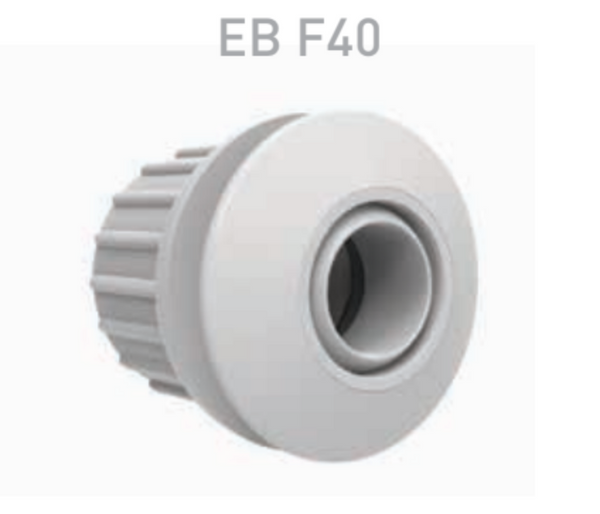 Spa Electric - Fibreglass Threaded Return Eyeball - 40mm / White
