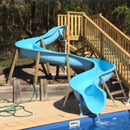 DIY AquaSlide™ - Modular Pool Water Slide (Curve Left Section)