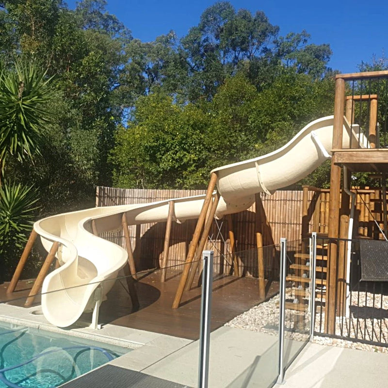 DIY AquaSlide™ - Modular Pool Water Slide (Curve Right Section)