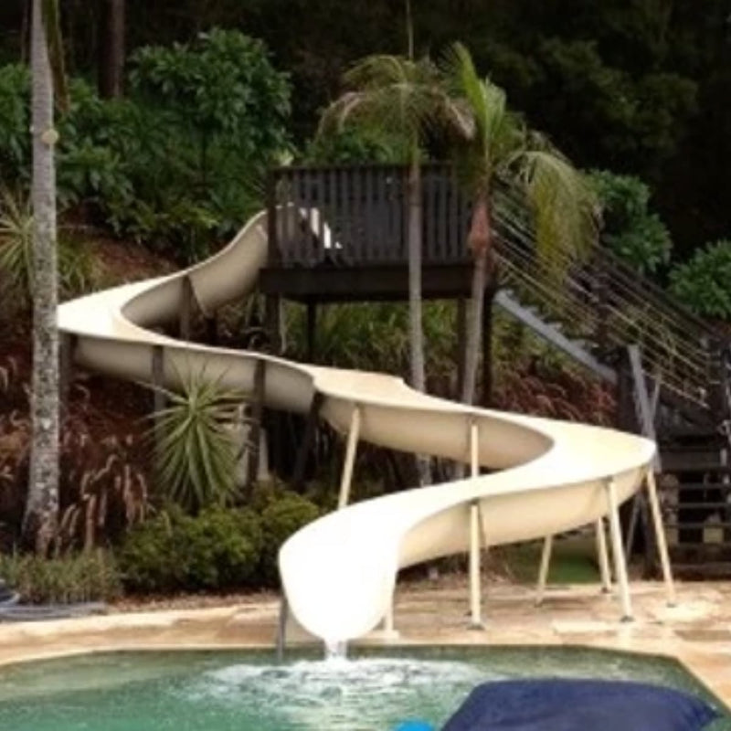 DIY AquaSlide™ - Modular Pool Water Slide (Curve Left Section)