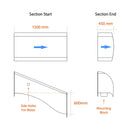 DIY AquaSlide™ - Modular Pool Water Slide (Start & End Sections)