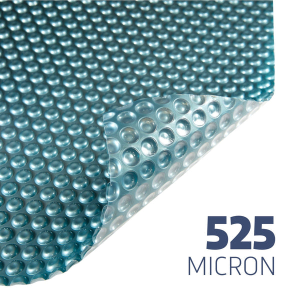 Sterns 3.8m Oval - Pool Blanket (Daisy / Titanium Blue / 525 Micron)
