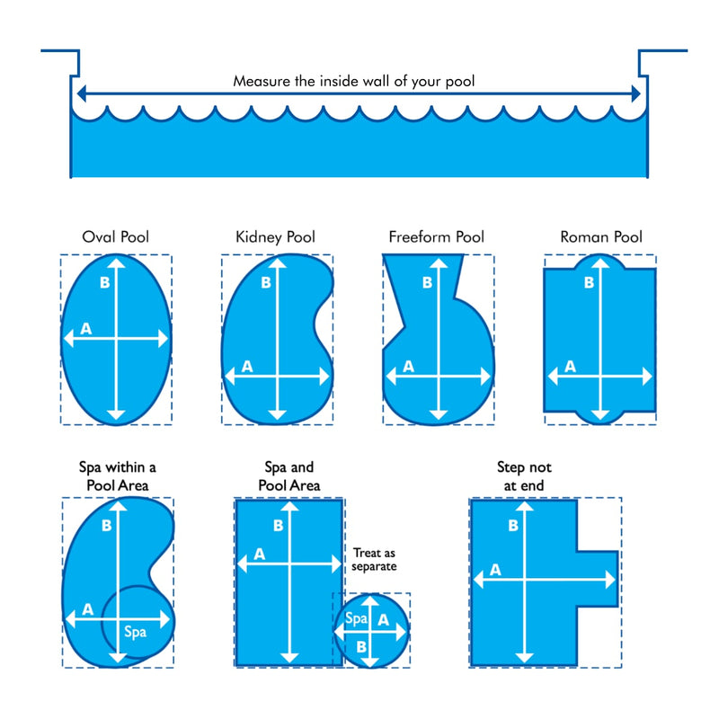 Sterns 3.8m Oval - Pool Blanket (Daisy / Blue / 400 Micron)