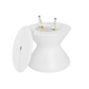 Ledge Lounger - Side Table 22" (White)