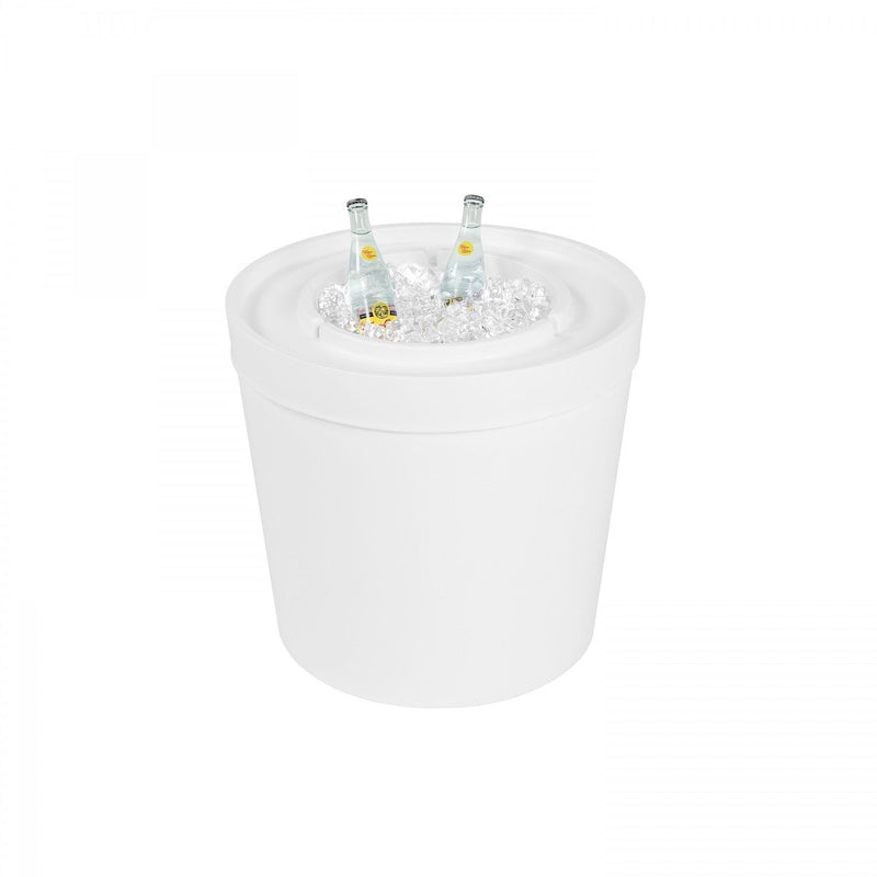 Ledge Lounger - Side Table Ice Bin (White)